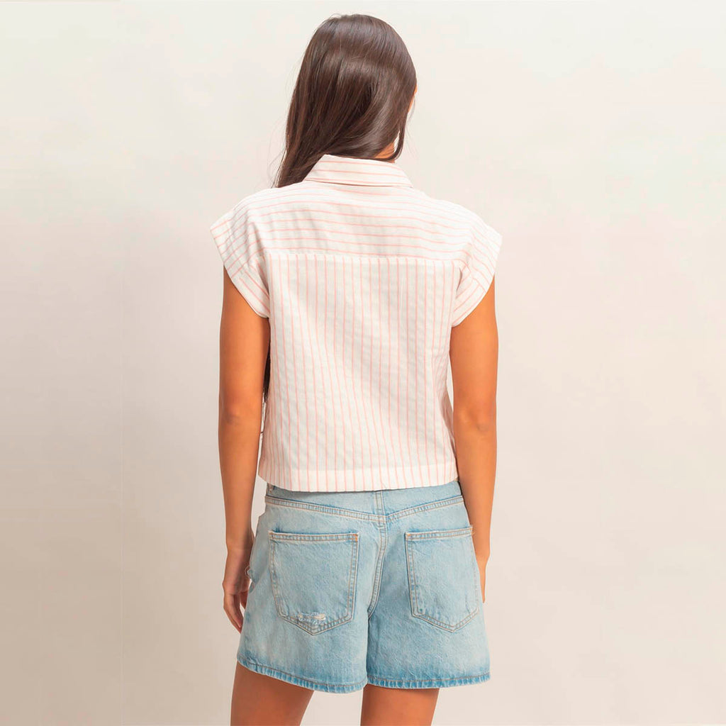Blusa Rosa de Rayas