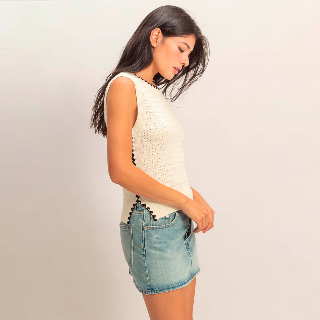 Blusa Beige con Decoracion
