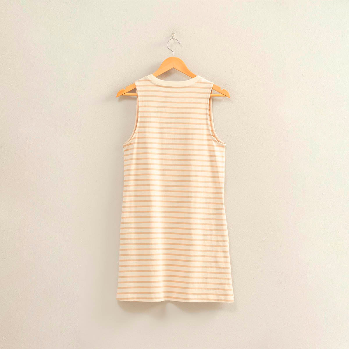 Vestido Taupe de Rayas