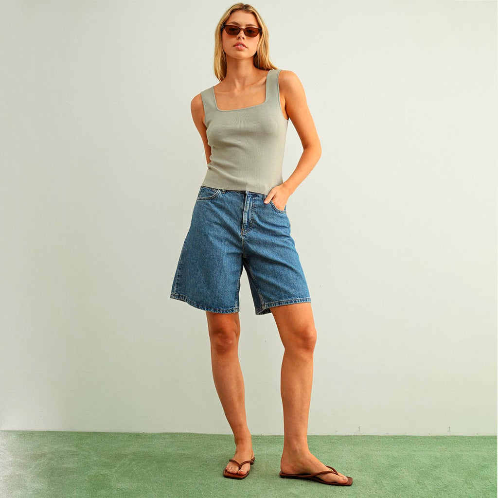 Blusa Verde de Tirantes