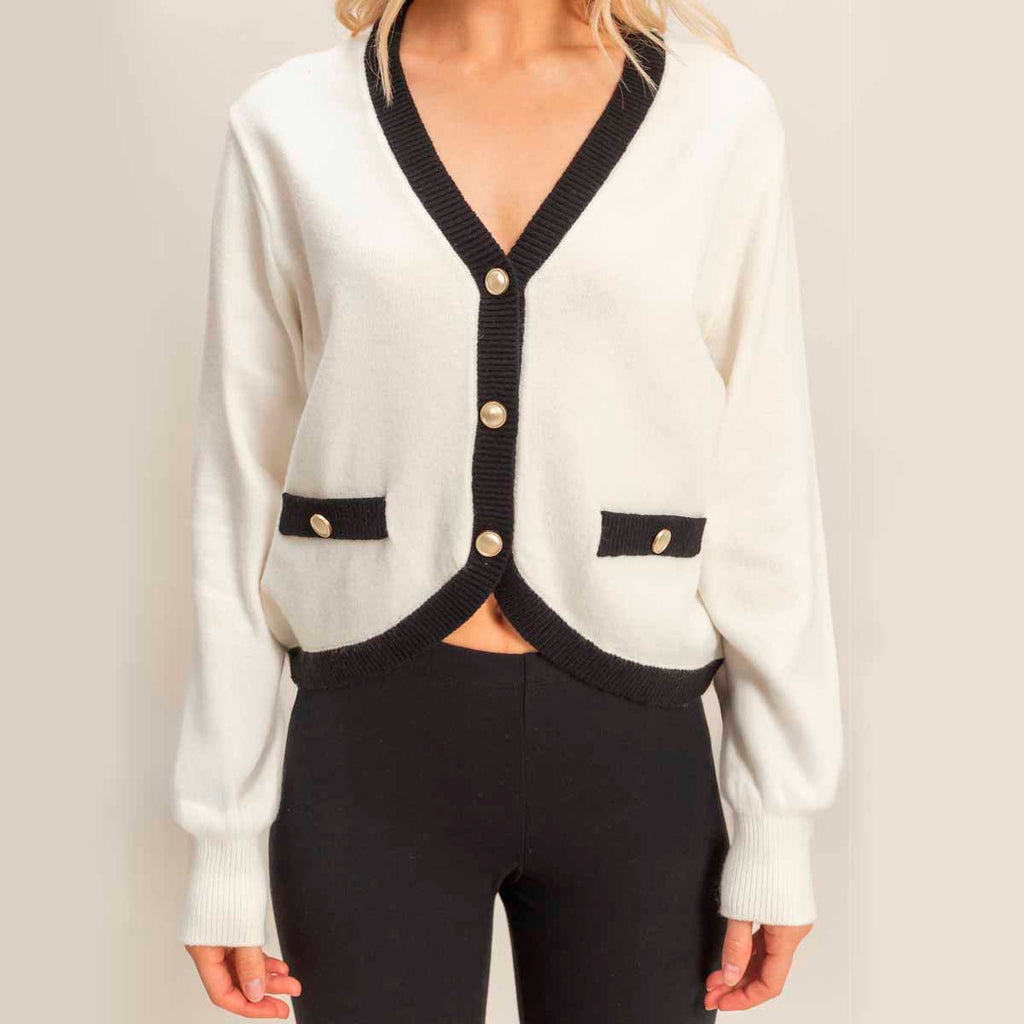 Sueter Blanco con Lineas Contraste