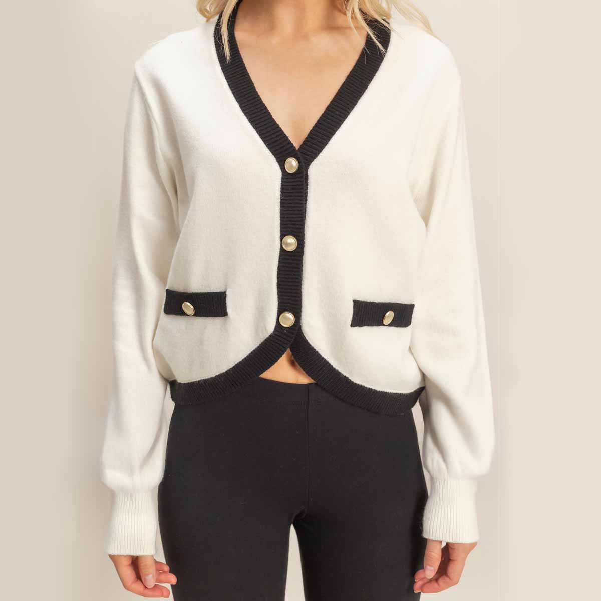 Sueter Blanco con Lineas Contraste