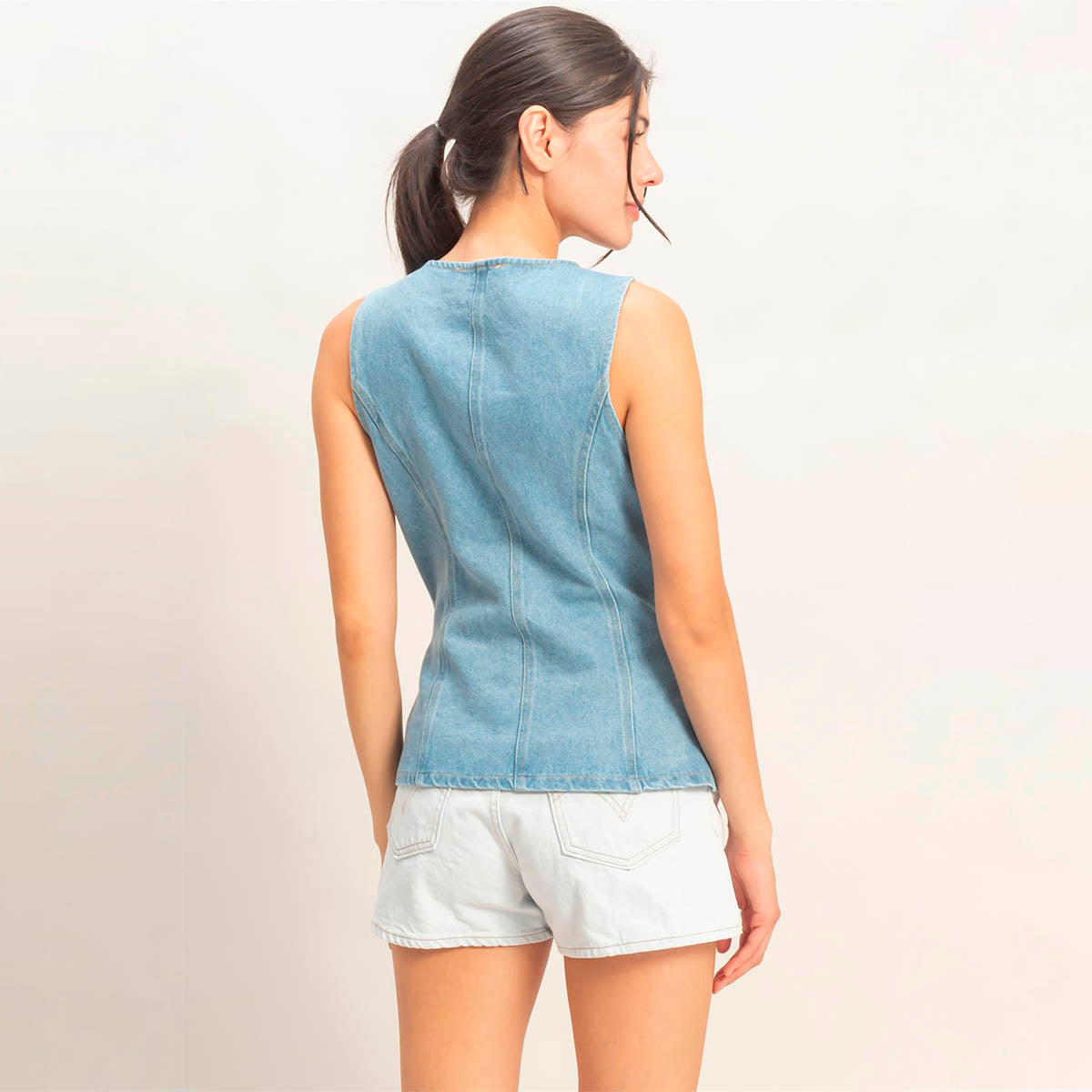 Blusa Azul de Mezclilla