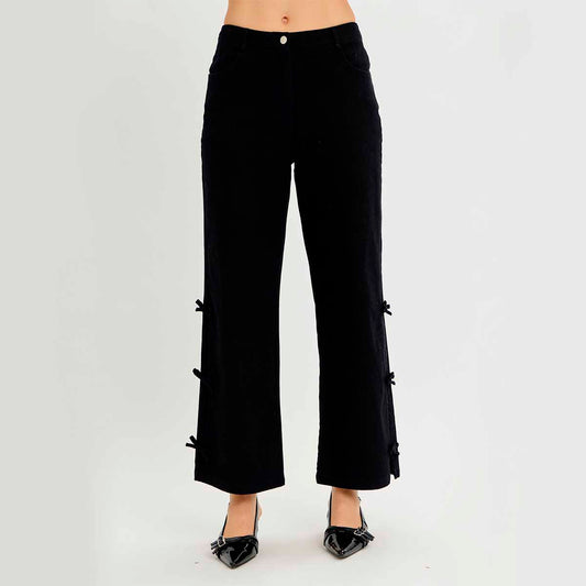 Jeans Negro con Detalles