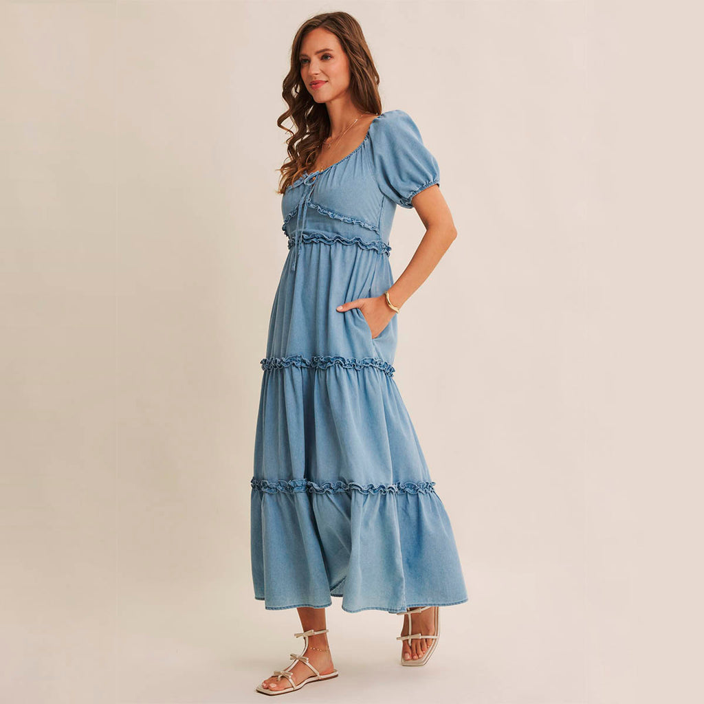 Vestido Azul Largo
