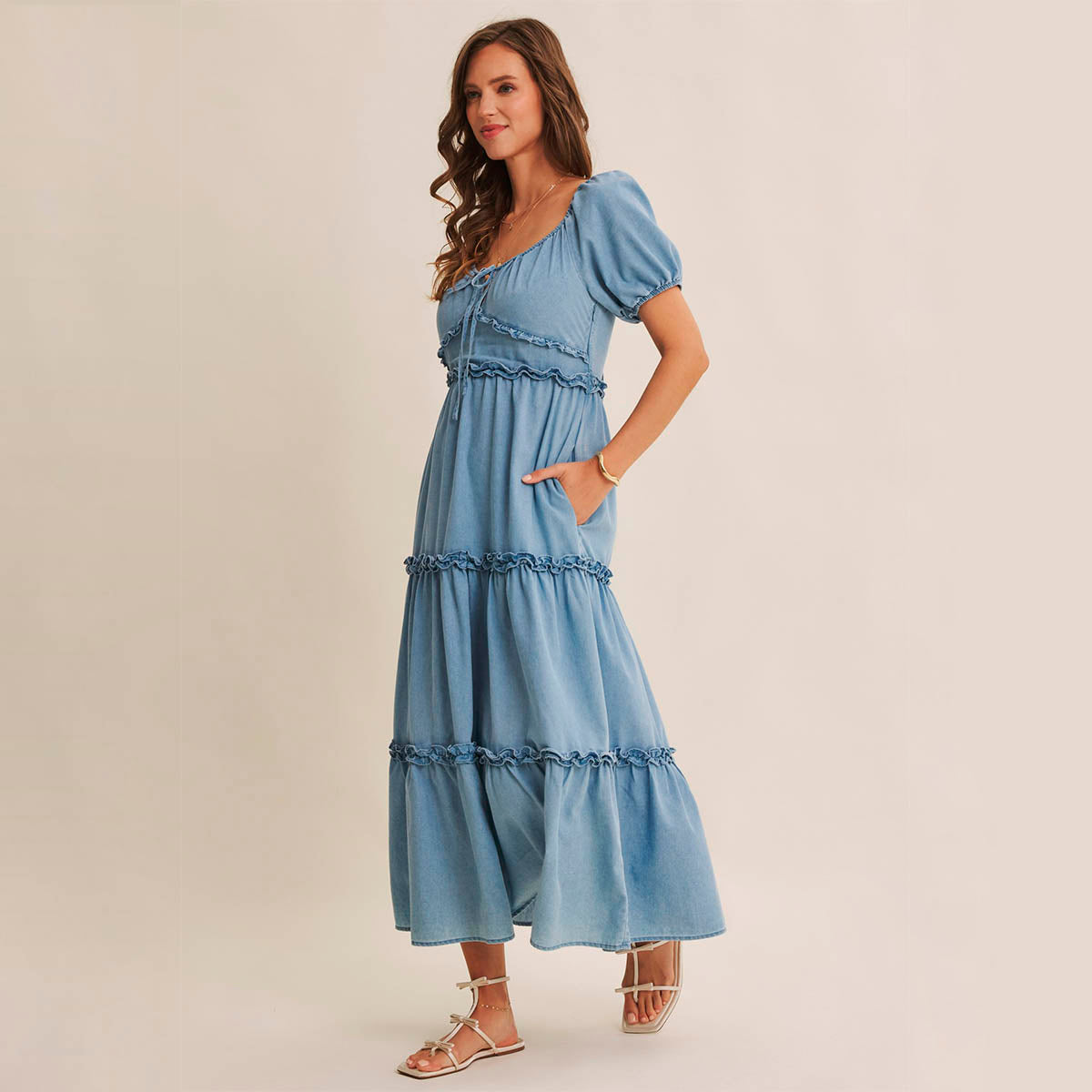 Vestido Azul Largo