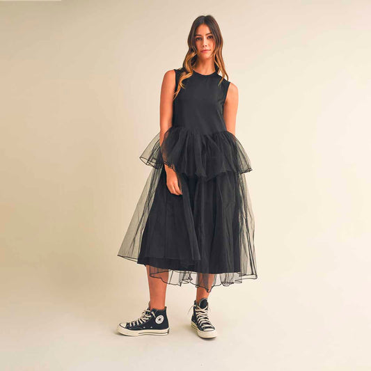 Vestido Negro de Tul