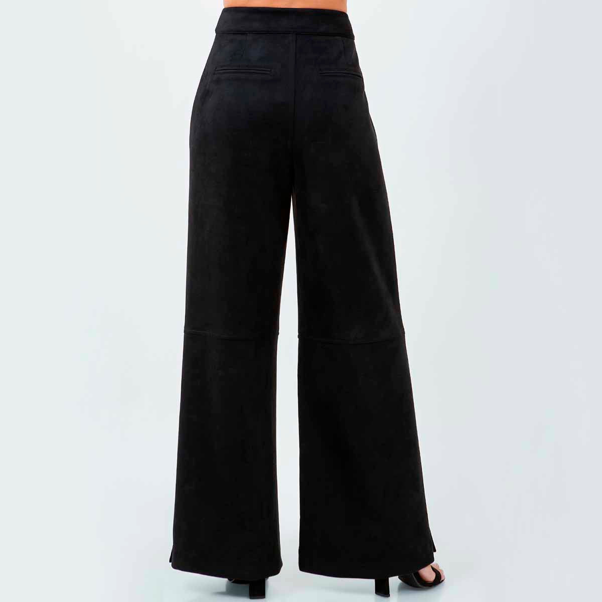 Pantalon Negro con Detalles