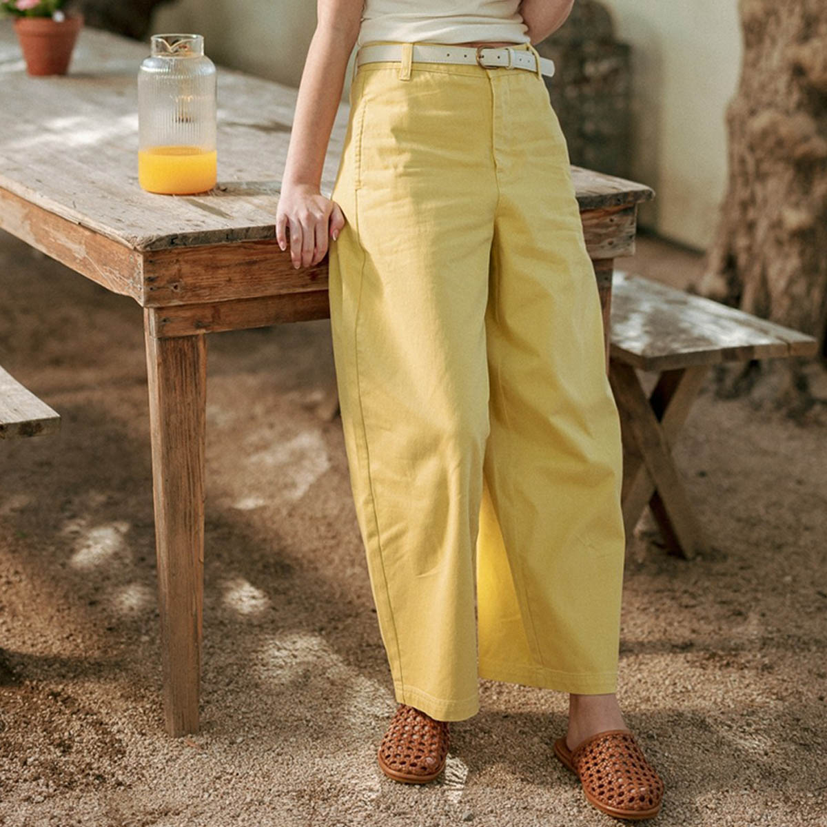 Pantalon Amarillo Barrel