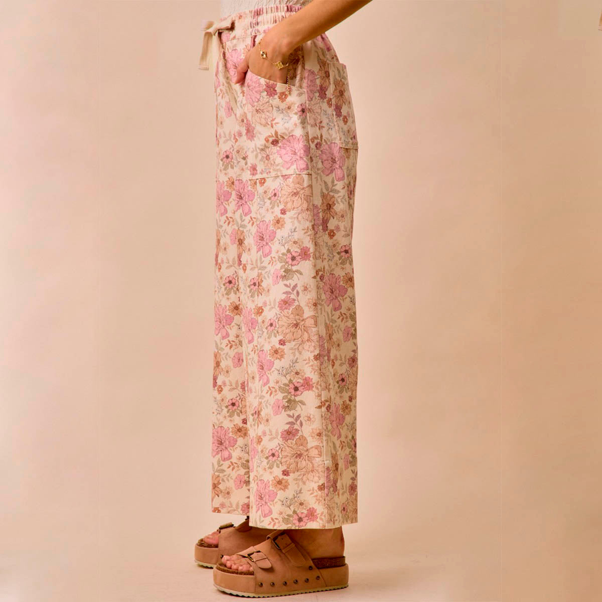 Pantalon Ancho con Estampado