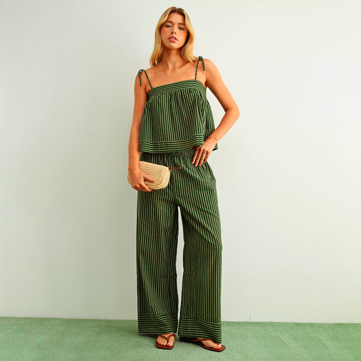 Set Verde de Rayas