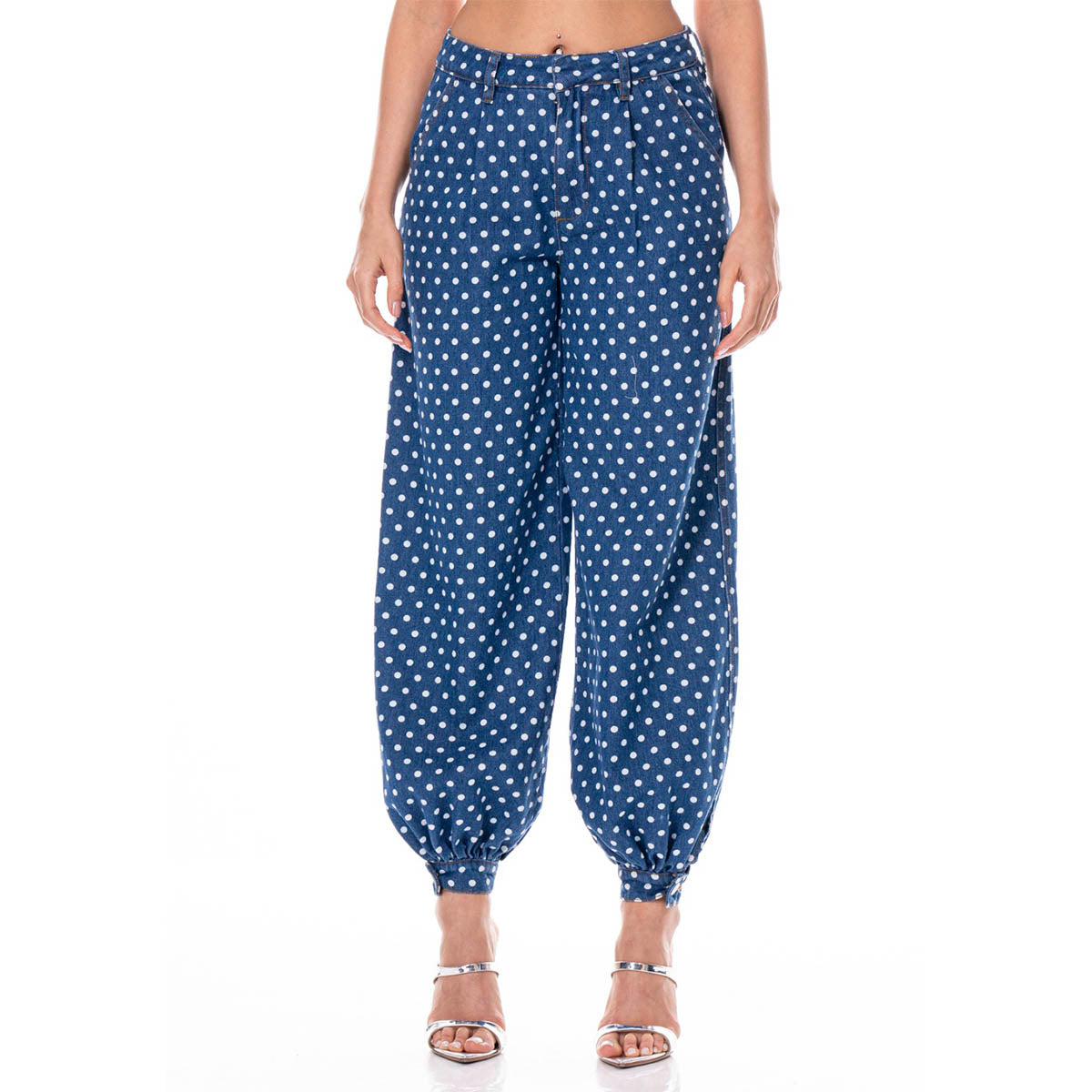 Pantalon Azul con Estampado