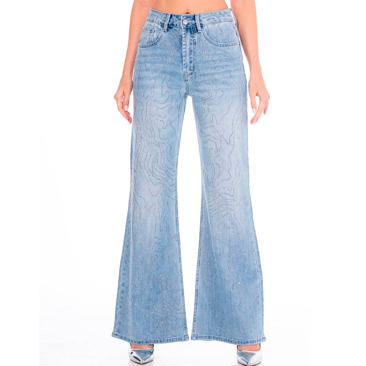 Jeans Azul con Brillos