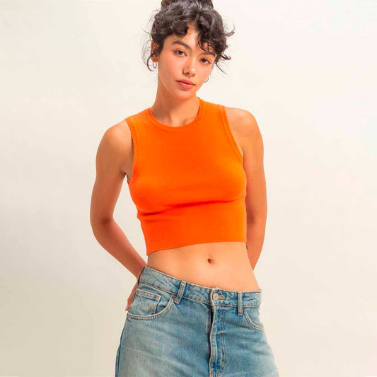 Blusa Naranja Básica