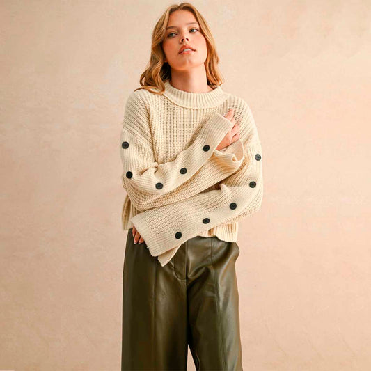 Sueter Beige de Punto