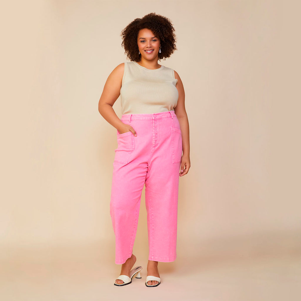 Pantalón Ancho Rosa