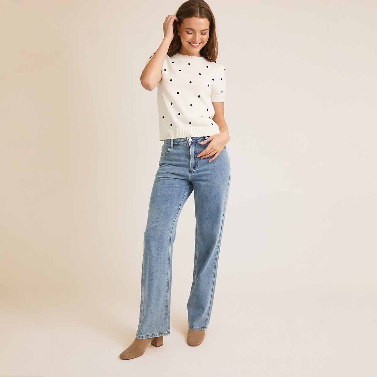 Blusa Blanca con Estampado