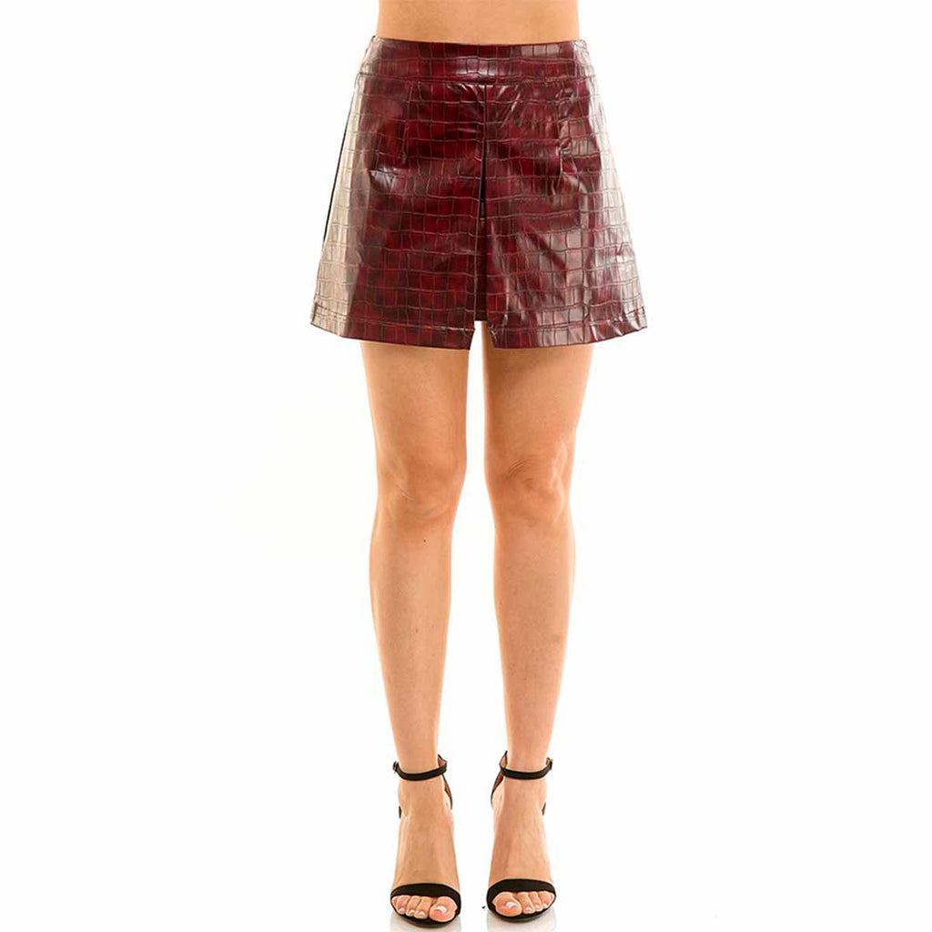 Falda Vino Croco
