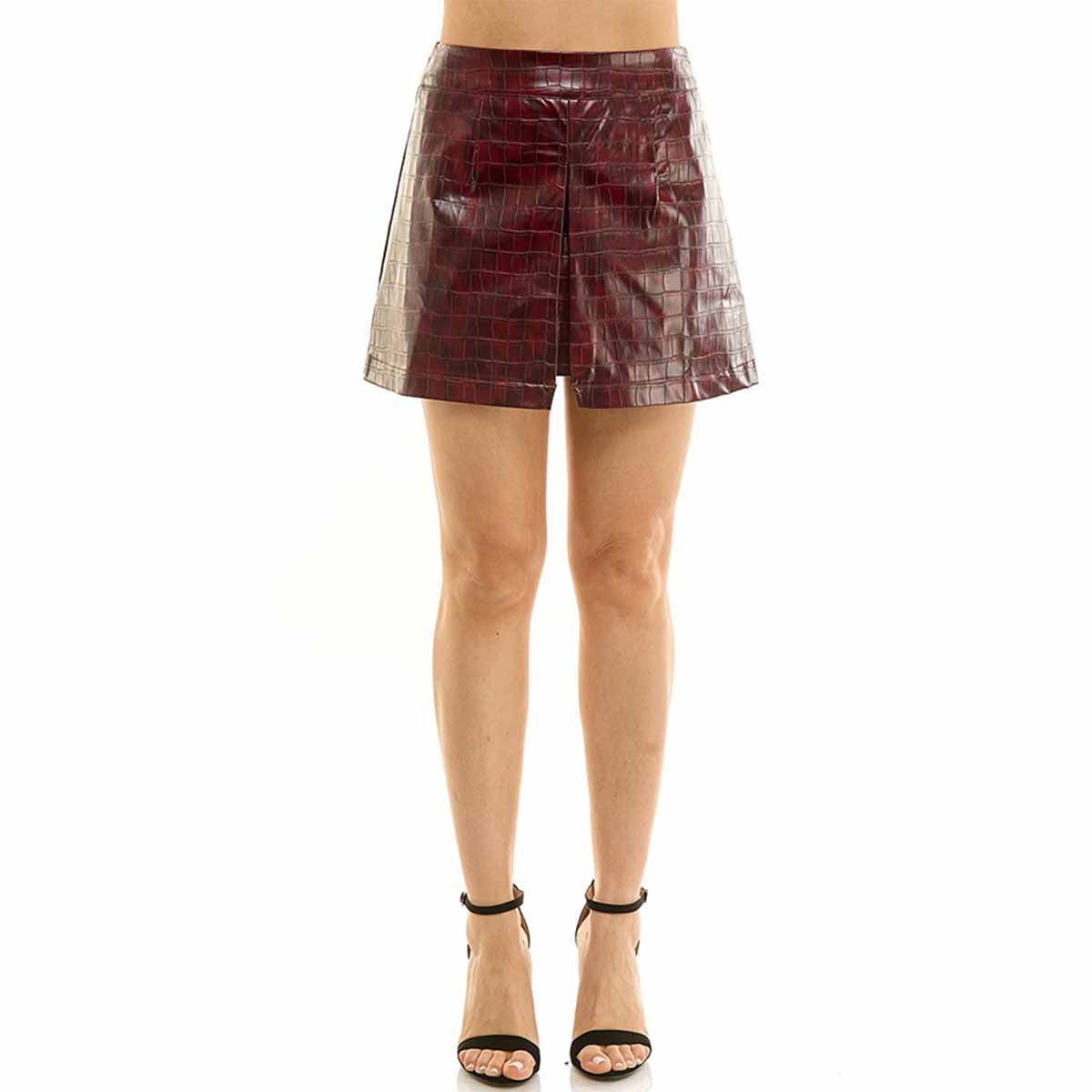 Falda Vino Croco