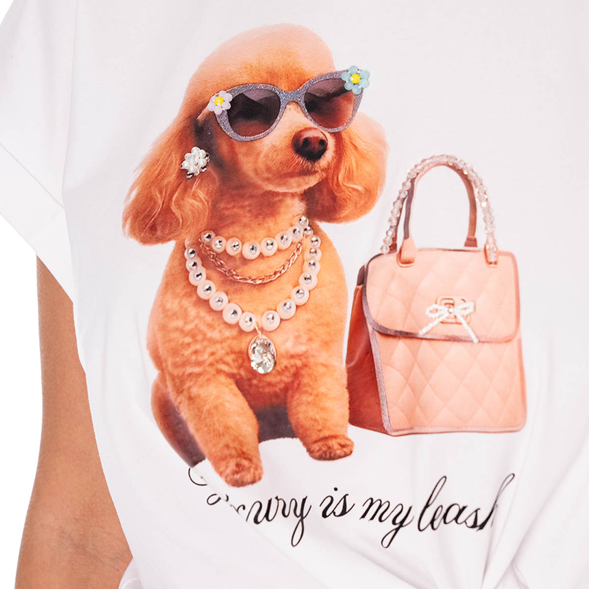 Blusa Blanca con Estampado