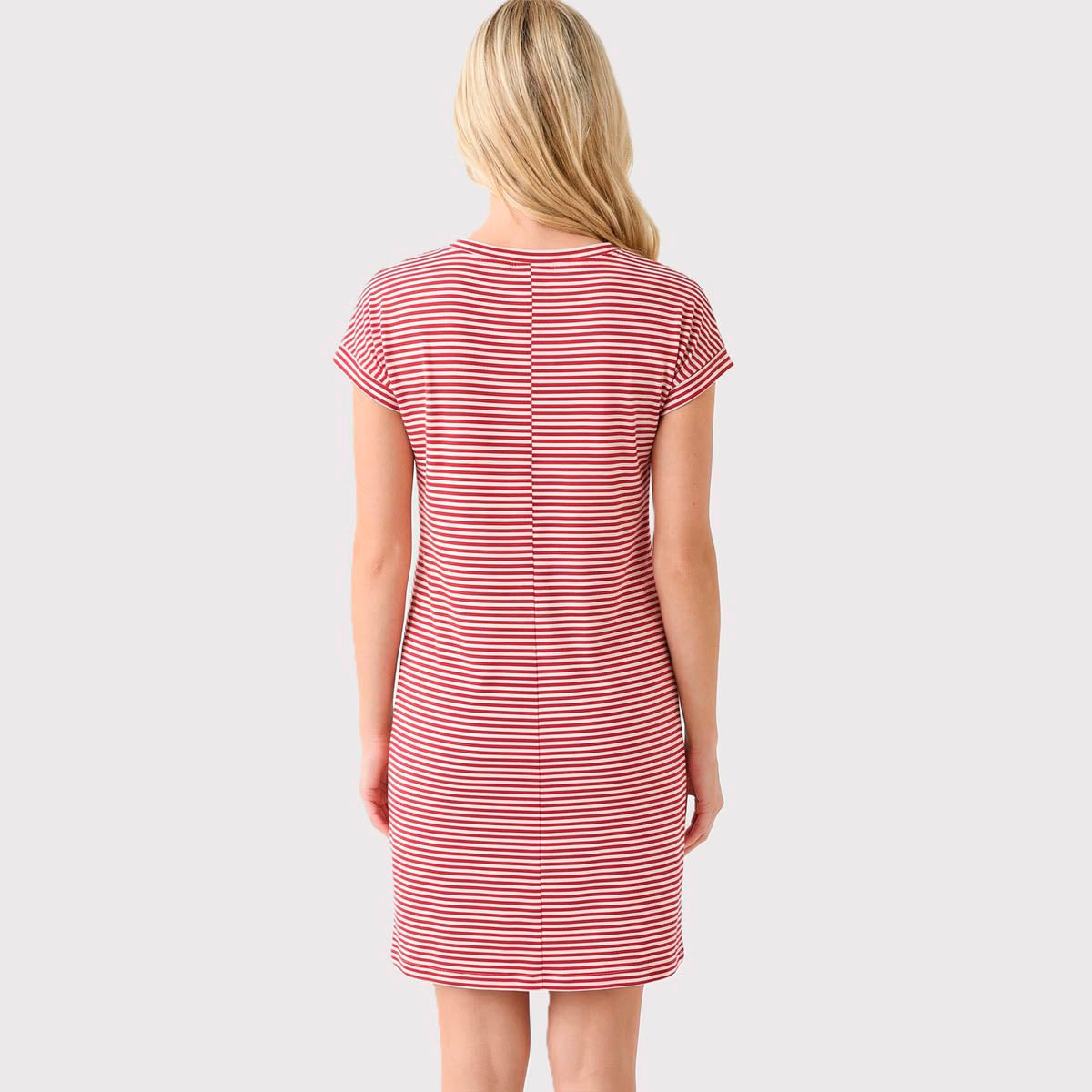 Vestido Rojo de Rayas