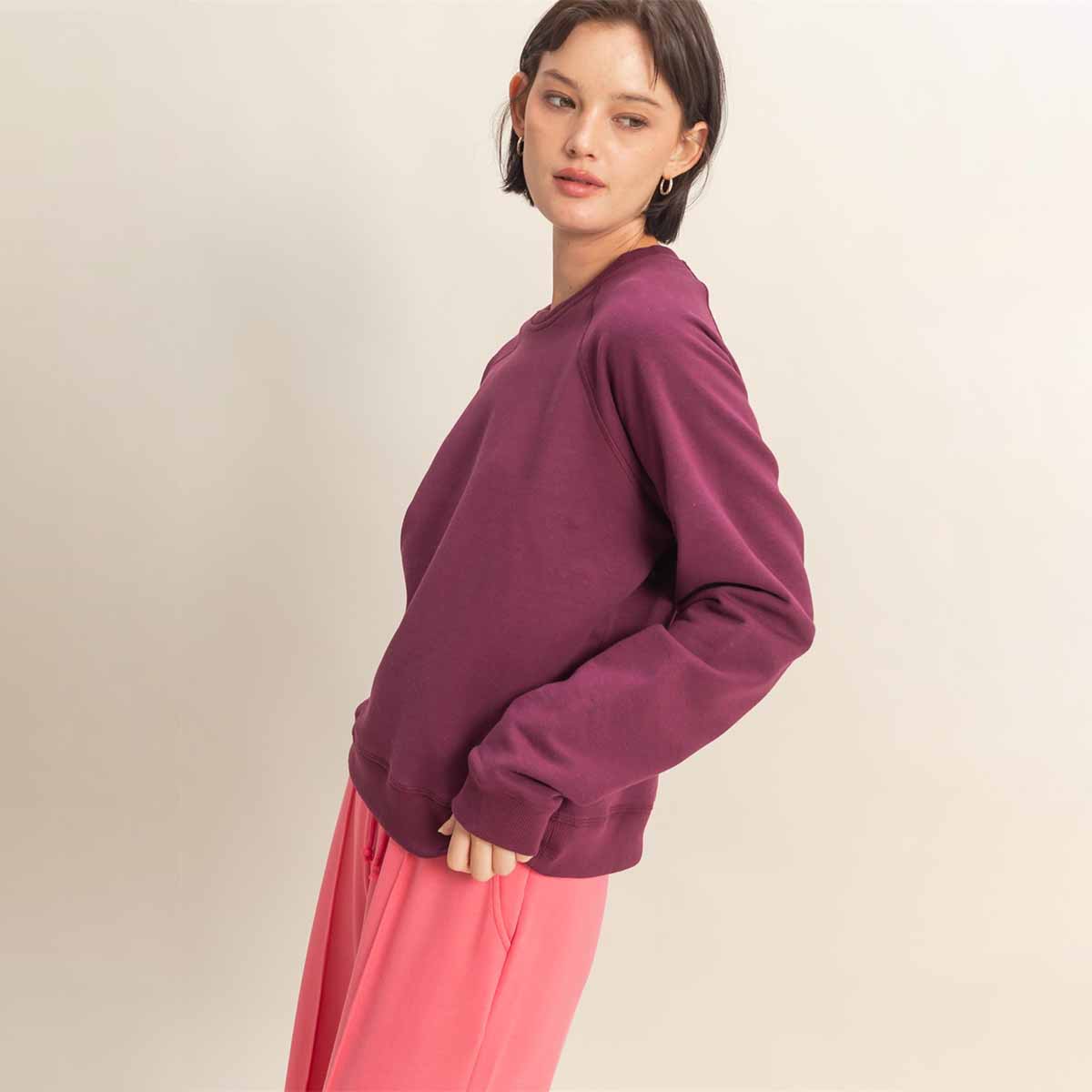 Sudadera Morada Casual