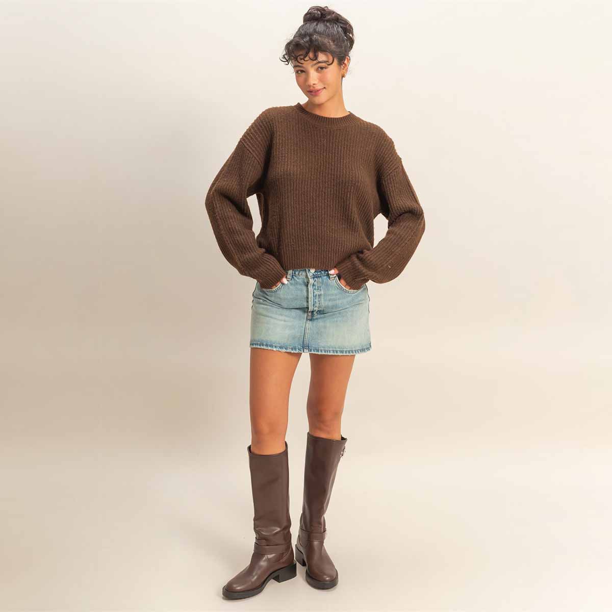 Sueter Cafe de Punto