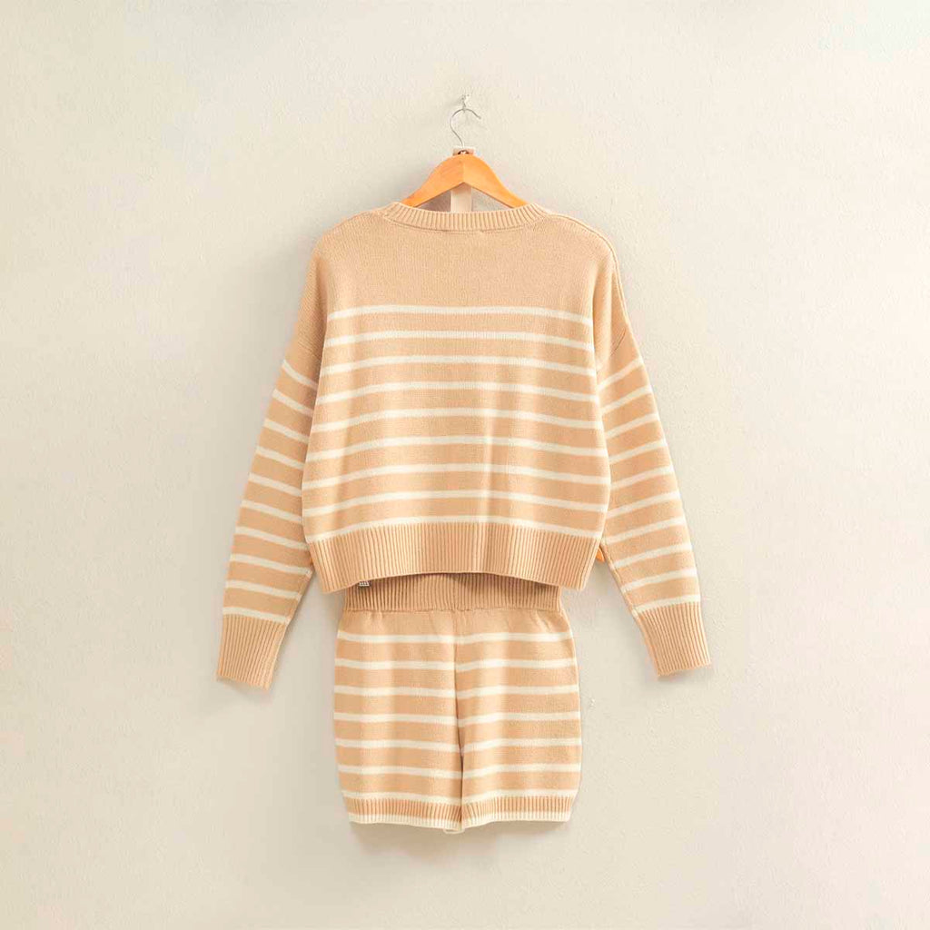 Set Beige de Rayas