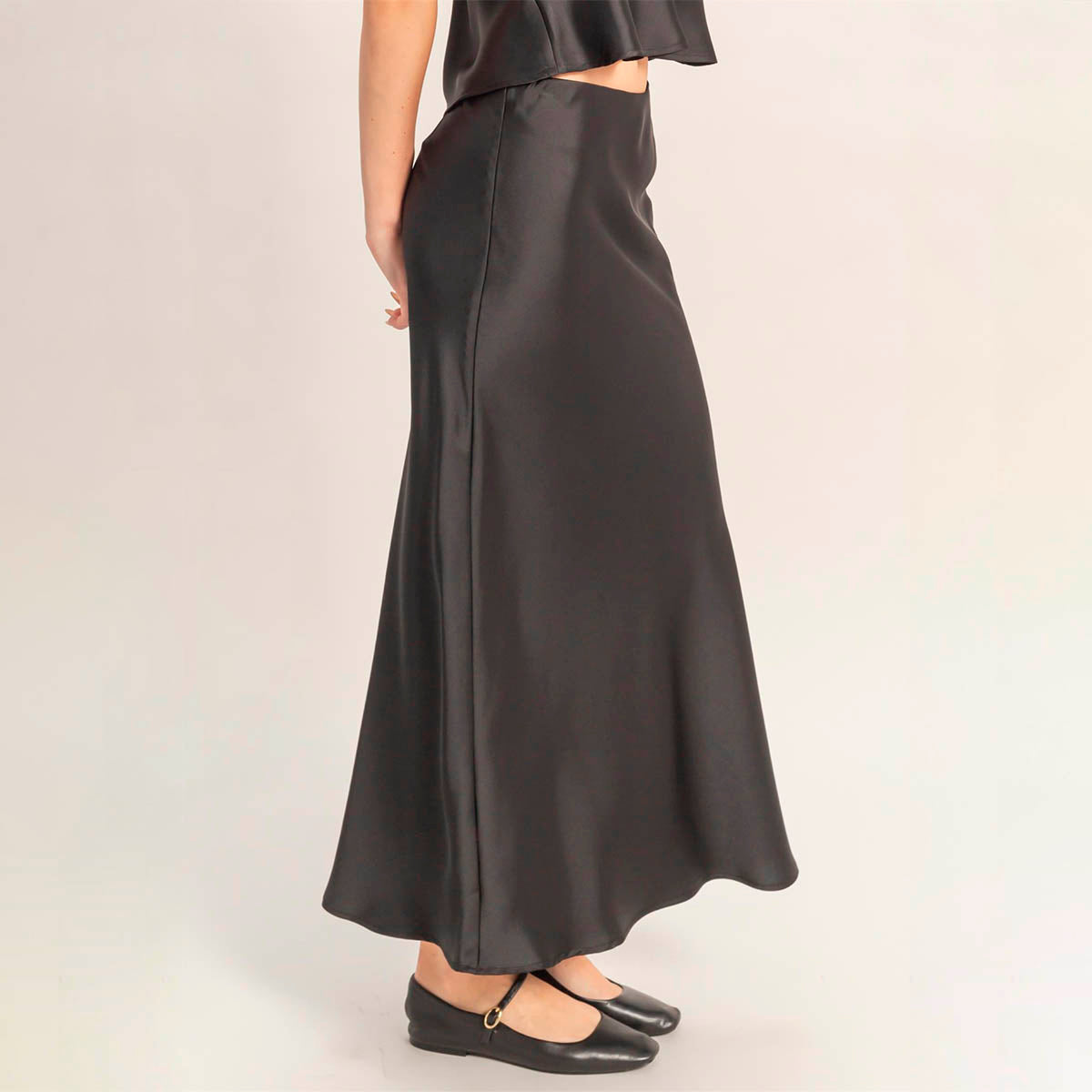 Falda Negra Satin