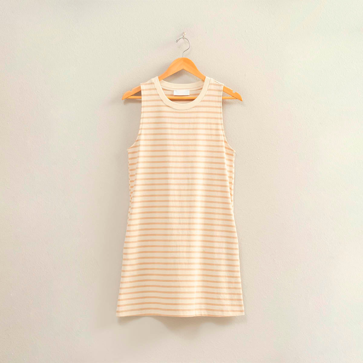 Vestido Taupe de Rayas