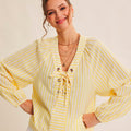 Blusa Amarilla de Rayas