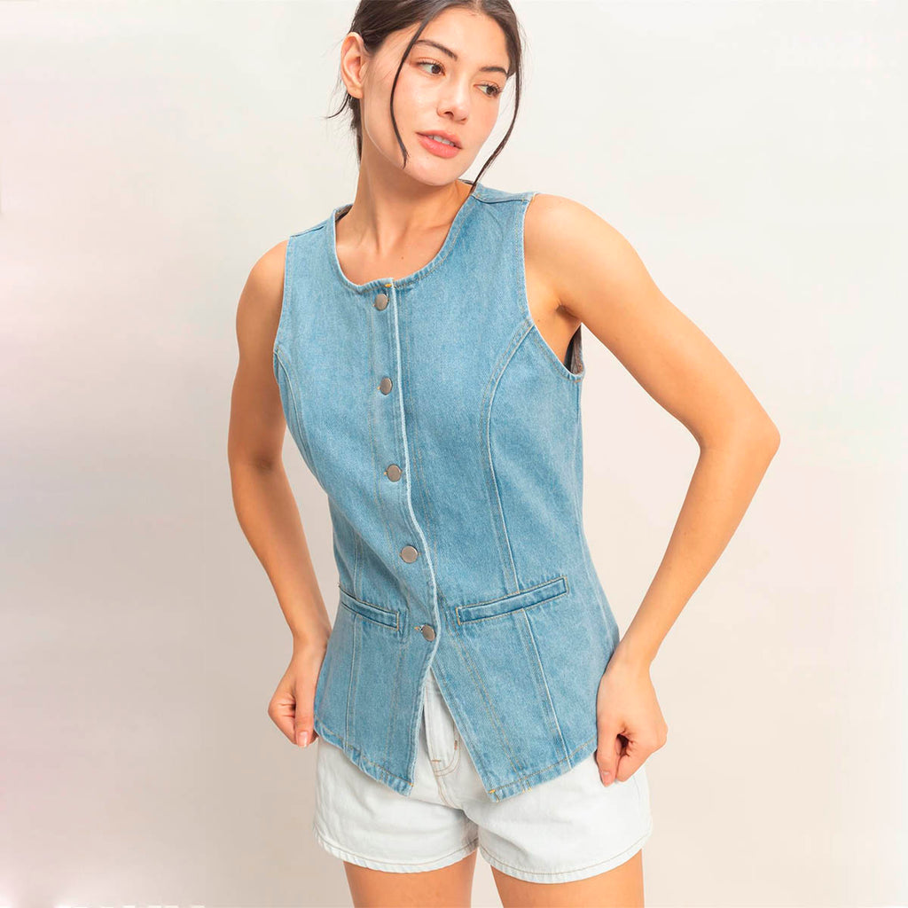 Blusa Azul de Mezclilla