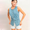 Blusa Azul de Mezclilla