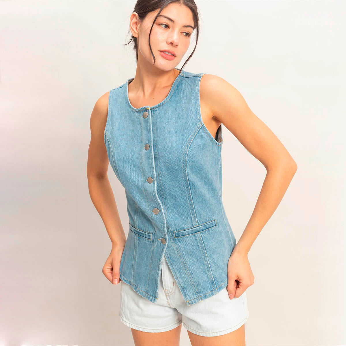 Blusa Azul de Mezclilla