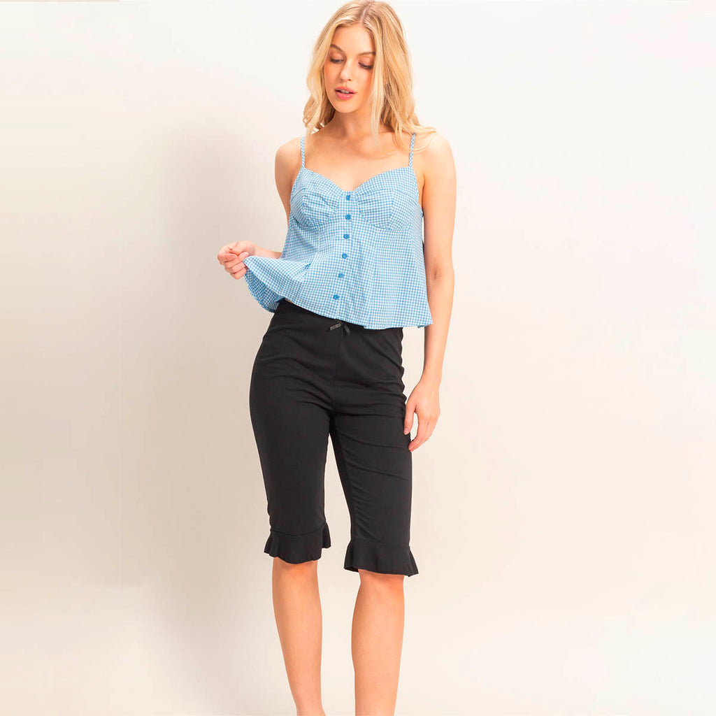 Blusa Azul de Cuadros
