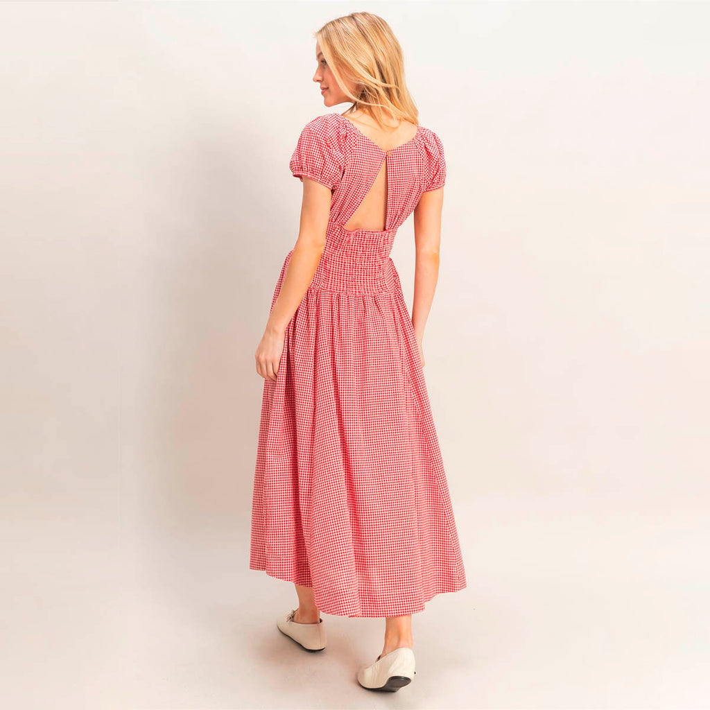 Vestido Rojo a Cuadros