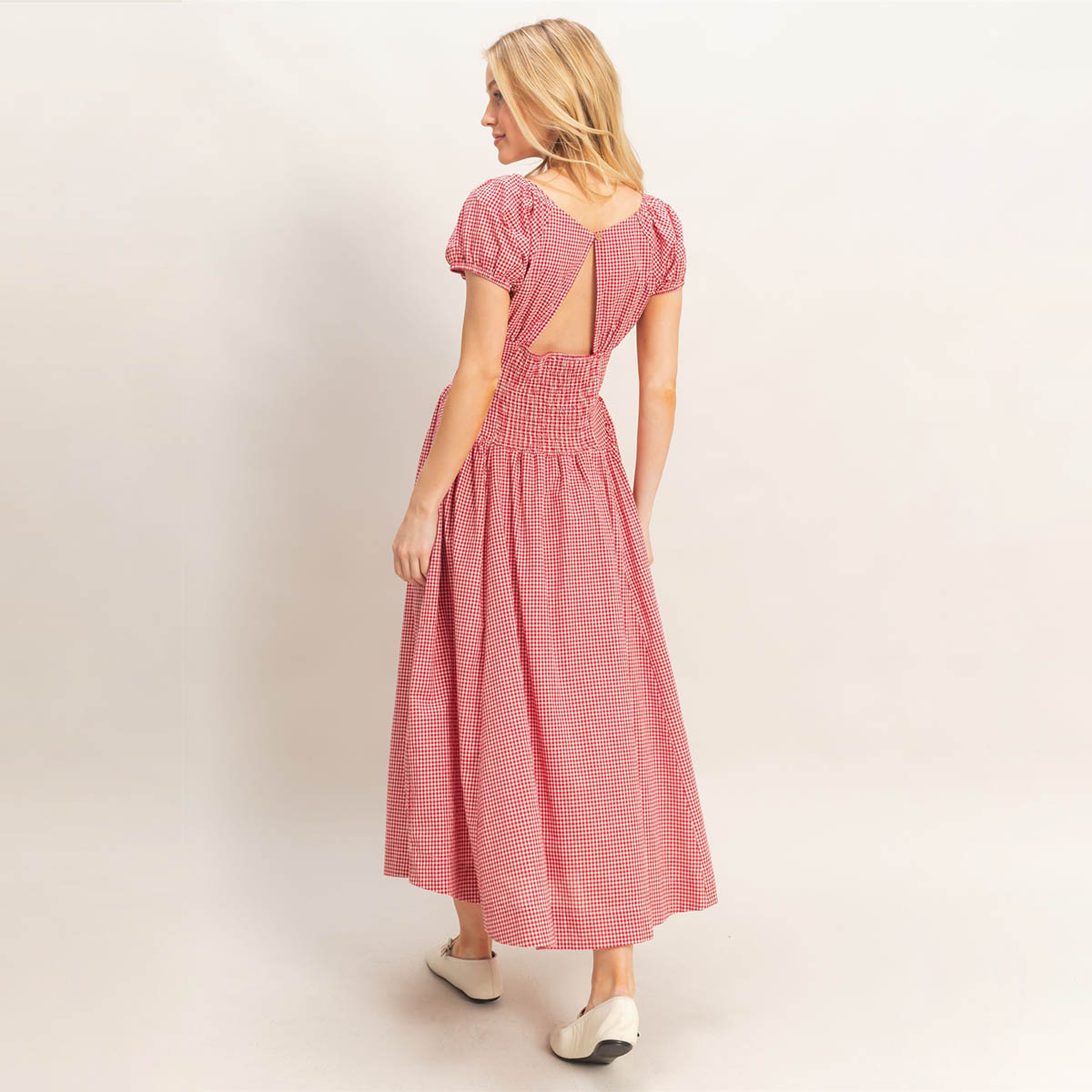 Vestido Rojo a Cuadros