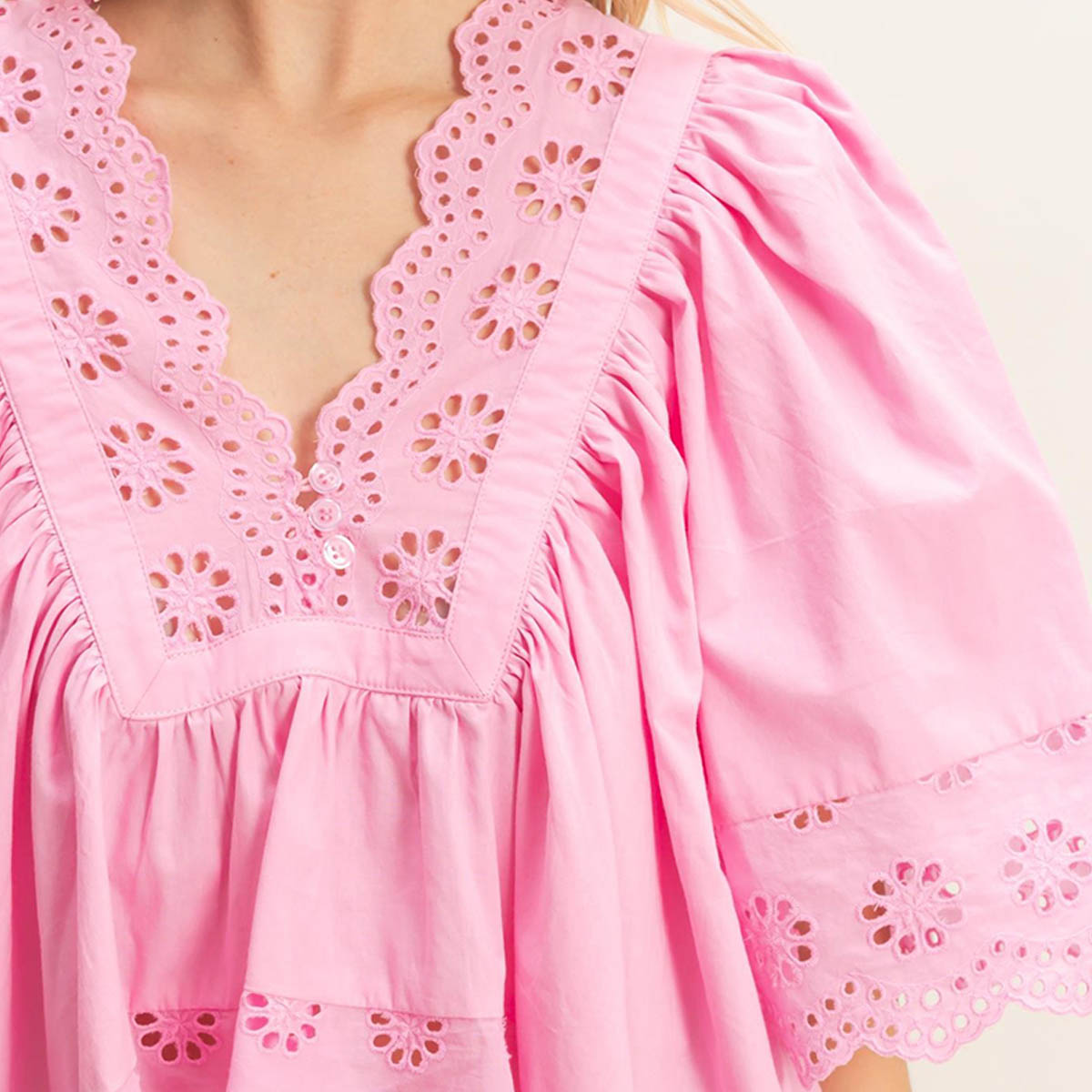 Blusa Rosa con Detalle