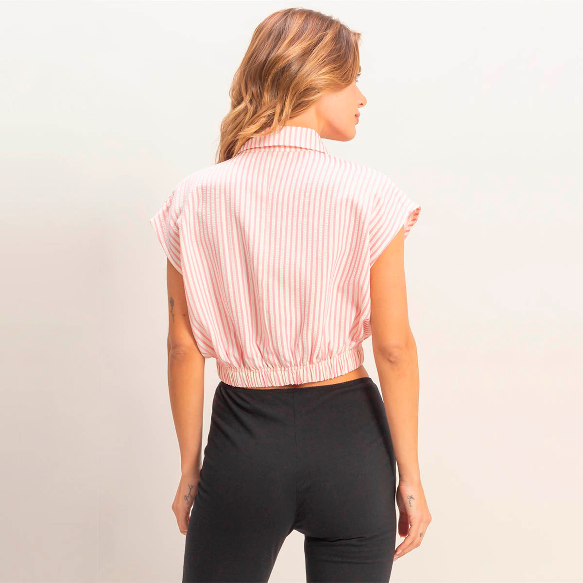 Blusa Rosa de Rayas