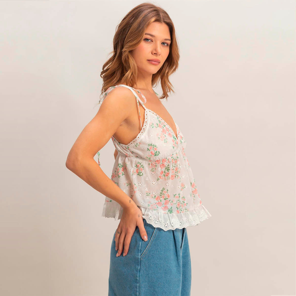 Blusa Rosa con Estampado