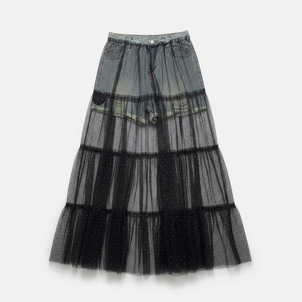 Falda Negra con Túl