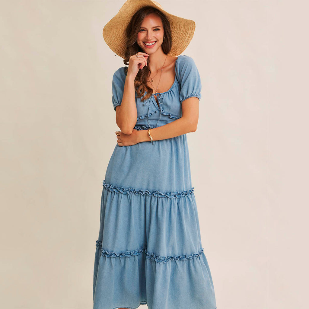 Vestido Azul Largo