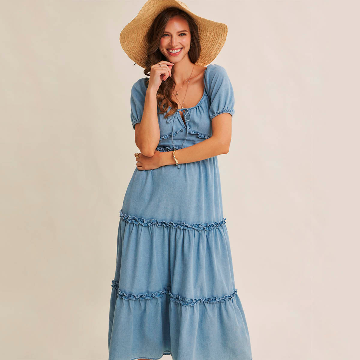 Vestido Azul Largo