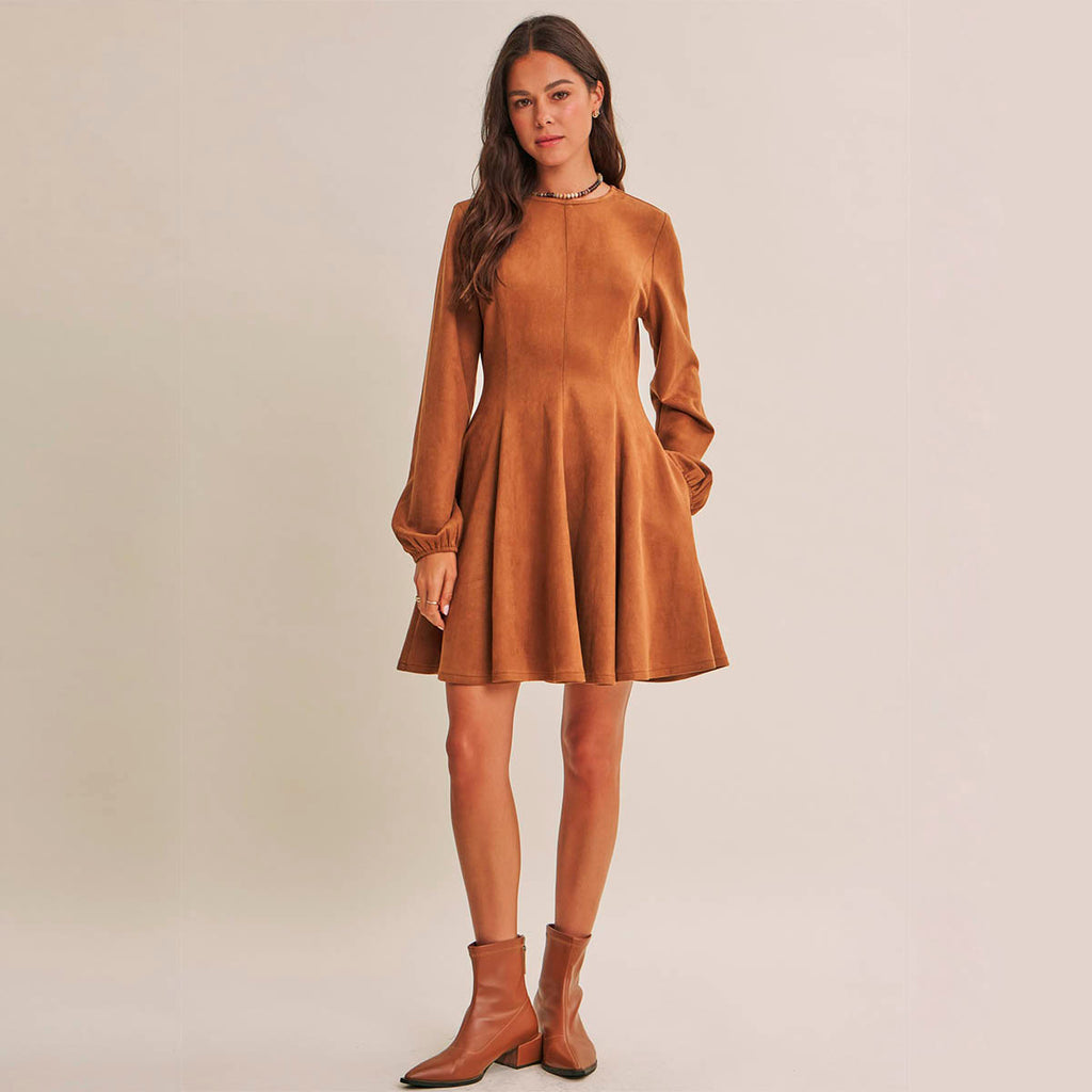 Vestido Camel