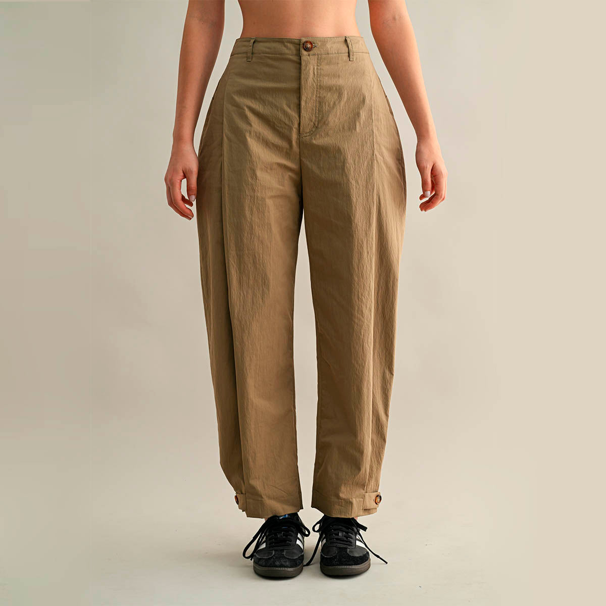Pantalon Taupe Ancho