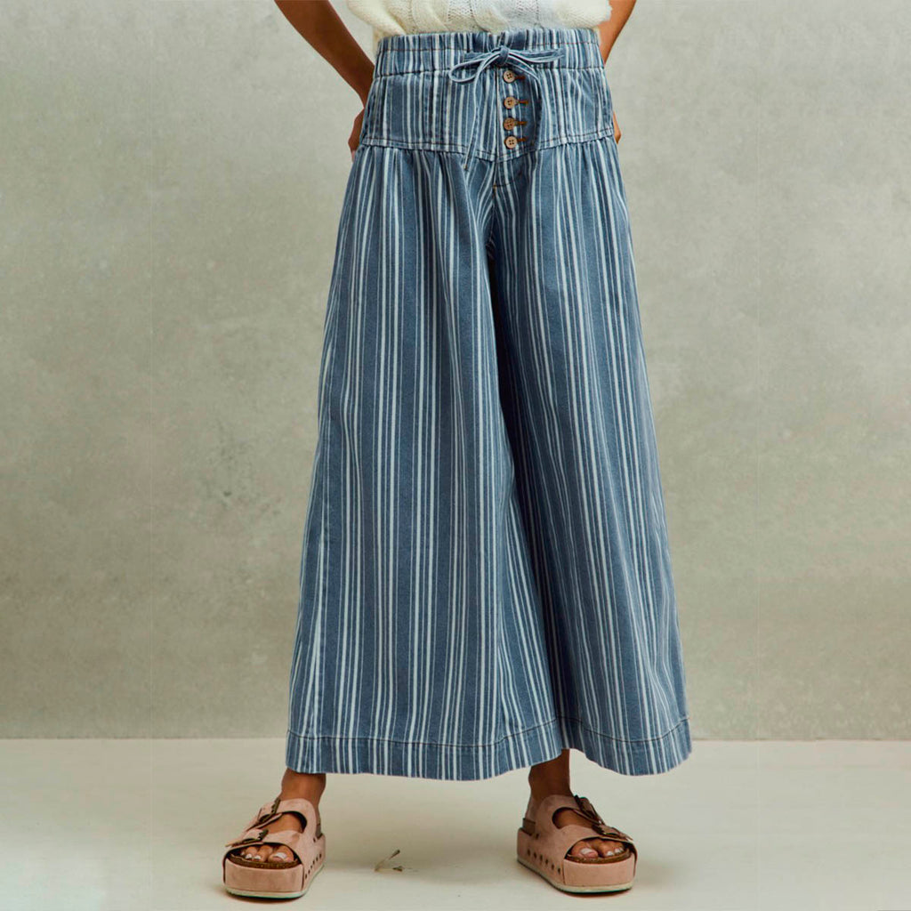 Pantalon Azul de Rayas