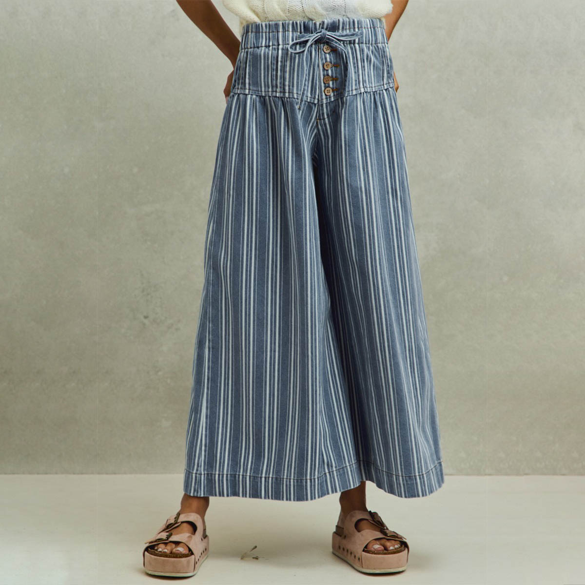 Pantalon Azul de Rayas