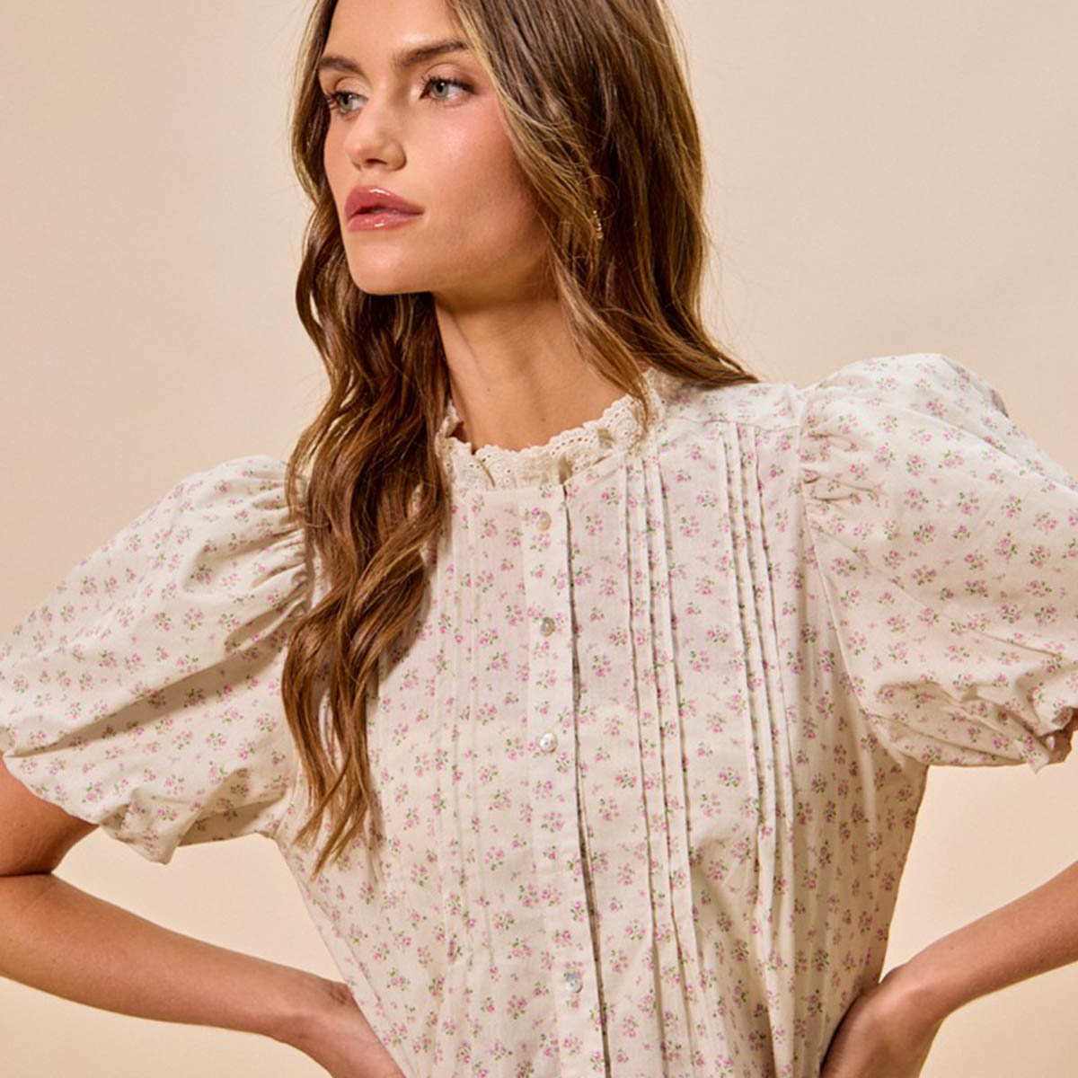 Blusa Blanca con Estampado