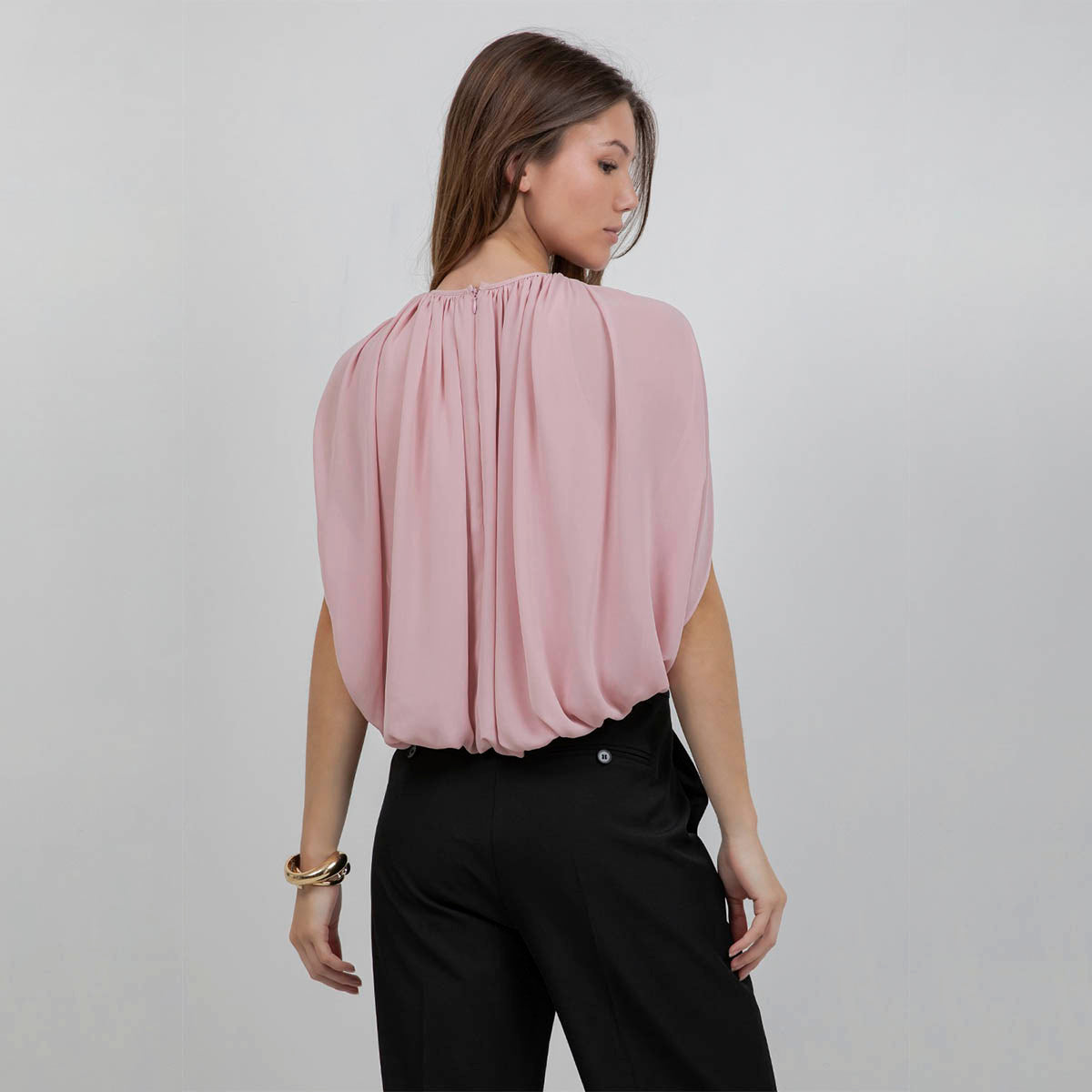 Blusa Rosa Holgada