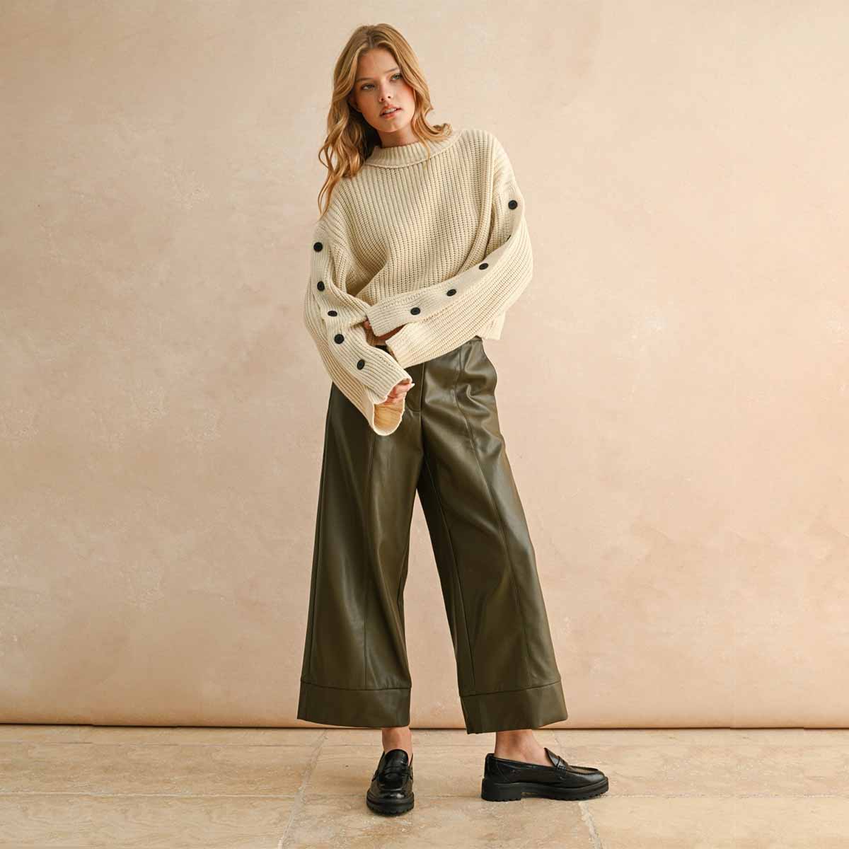 Sueter Beige de Punto